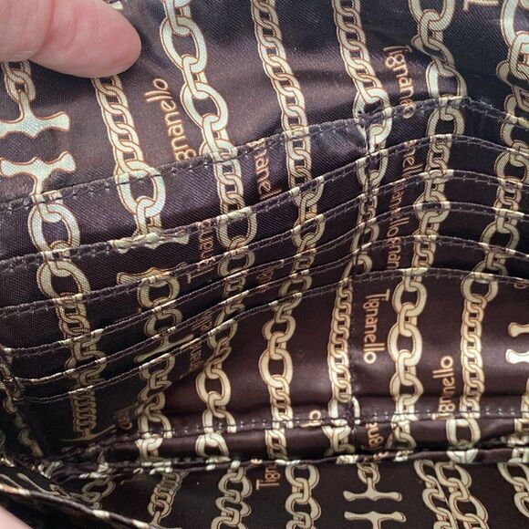 Tignanello Leather Organizer Shoulder Bag - Picture 13 of 14